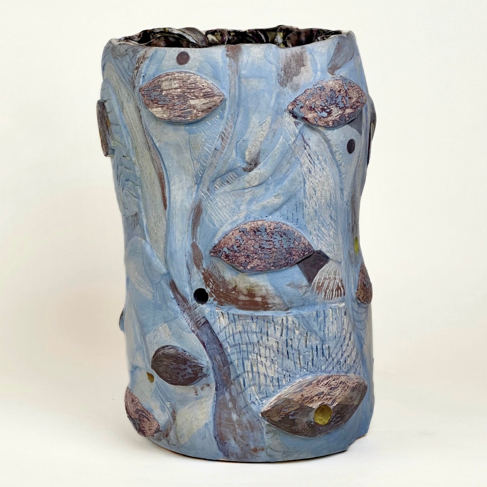 Semi-Refractory Engobe & Glazed Ceramic Sculpture 