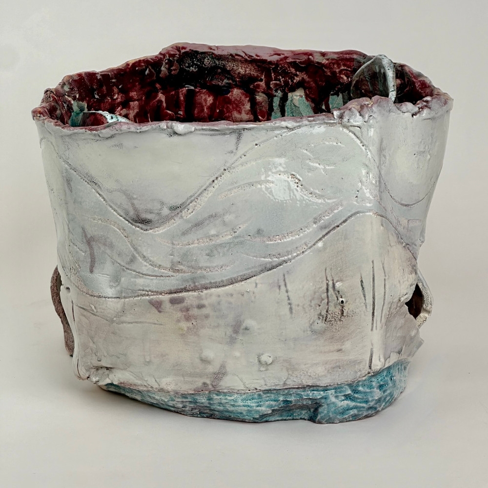 Semi-Refractory & Glazed Ceramic Sculpture 