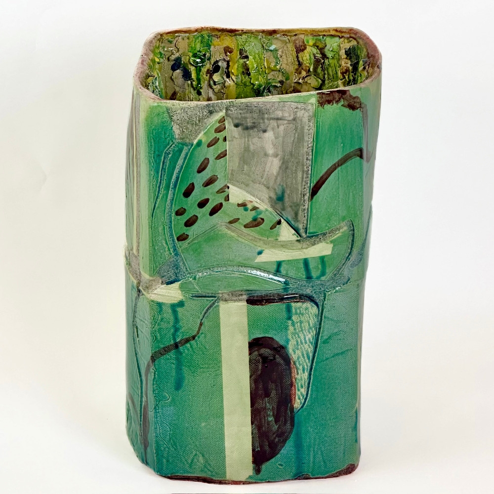 Semi-Refractory Engobe & Glazed Ceramic Sculpture 